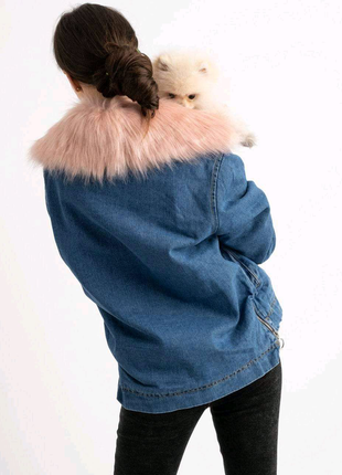 Джинсова куртка зимова2 фото