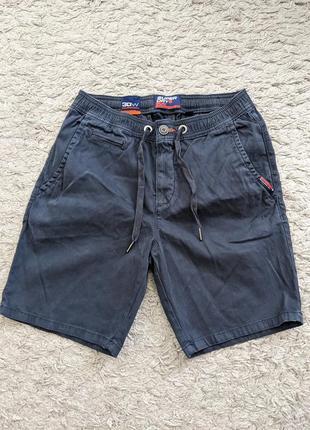 Шорти superdry, size w30, півпояс резинка 36-41 бедра 52 довжина 47