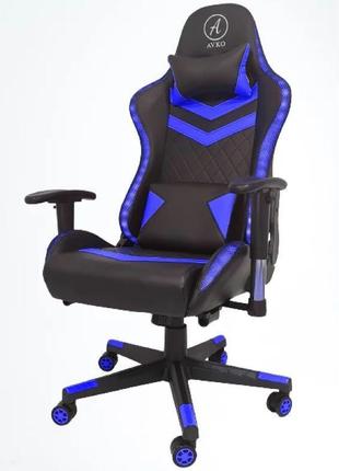 Геймерське крісло avko style ag70650 black/blue rgb