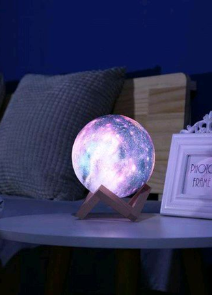 Настільний нічник світильник-светр magic 3d color moon light rgb8 фото