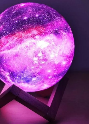 Настільний нічник світильник-светр magic 3d color moon light rgb10 фото