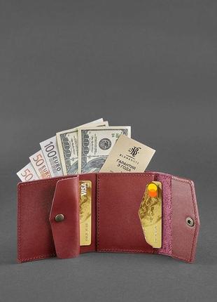 Жіночий шкіраний гаманець із натуральної шкіри краст2 фото