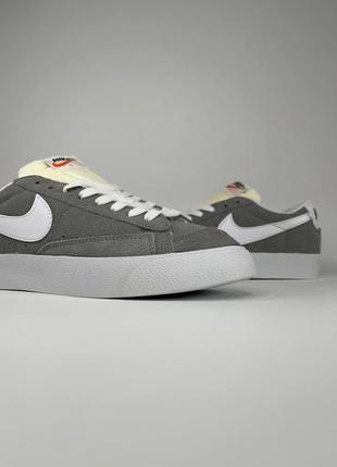 Nike blazer low (сірі)2 фото