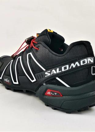 Чоловічі кросівки salomon speedcross 3 саломон чорні3 фото