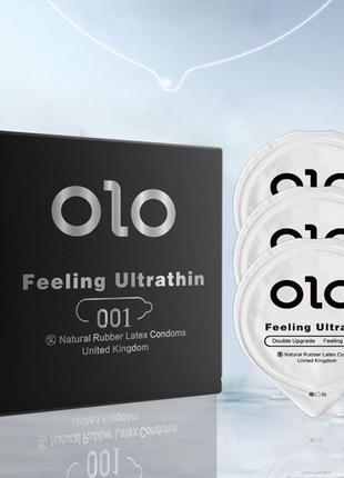 Презервативи olo 001. "feeling ultrathin" (3шт)