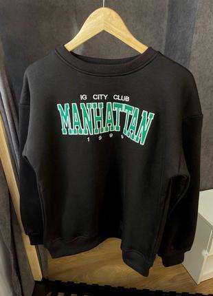 Sweatshirt manhattan black/green