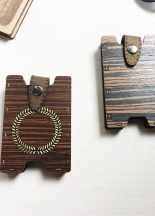Визитница из дерева