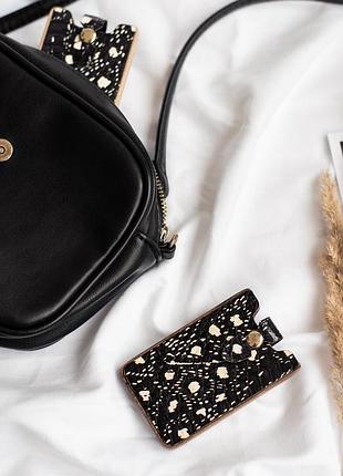 Подарункова стильна візитниця з дерева