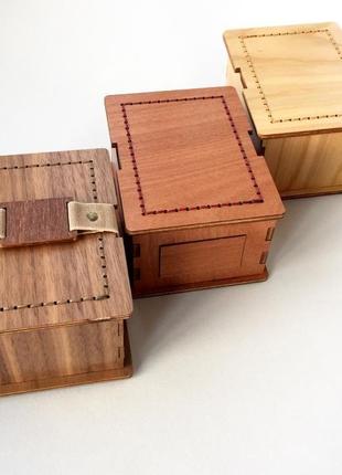 Деревянная коробка для игральных карт, таро. подарочная коробка для мелочей1 фото