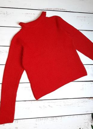 1+1=3 шикарный теплый насыщенно-красный свитер под горло lebastiani, размер 46 - 483 фото