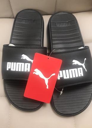 Шльопанці чоловічі puma black/puma white