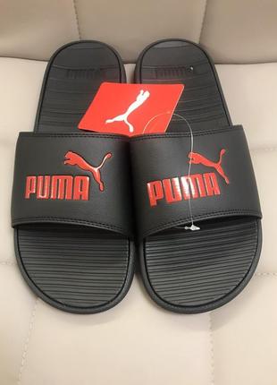 Шльопанці чоловічі puma black/puma red