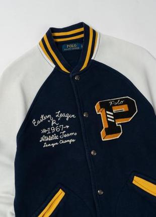 Polo ralph lauren cotton varsity bomber jacket&nbsp; мужской бомбер2 фото