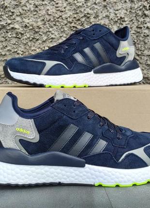 Кросівки чоловічі adidas nite jogger сині3 фото