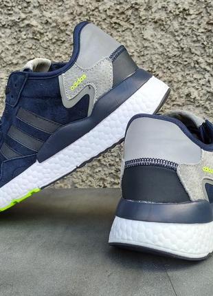 Кросівки чоловічі adidas nite jogger сині6 фото