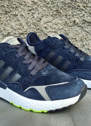 Кросівки чоловічі adidas nite jogger сині9 фото