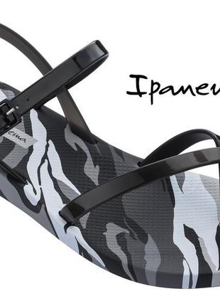 Сандалії жіночі ipanema fashion sandal ix fem black/black/grey1 фото