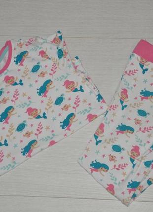 Фирменная, милая пижама lily&dan с русалками для девочек