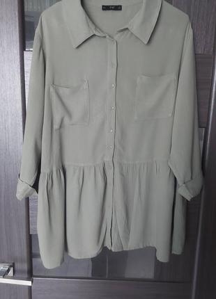 Блуза оливкового цвета f&amp;f 20 размера