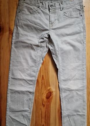 Брендовые фирменные легкие летние демисезонные хлопковые стрейчевые брюки джинсы pme legend, оригинал,размер 34/32.1 фото