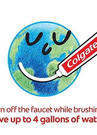 Детская электрическая зубная щетка colgate «свинка пеппа» голубая4 фото