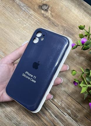 Чехол на айфон 11 iphone silicone case синий