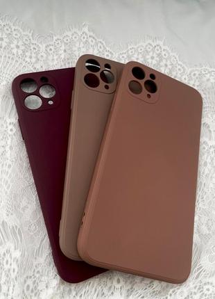 Силіконовий чохол iphone 11 pro max з мікрофіброю2 фото