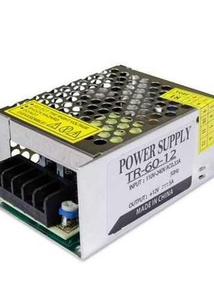 Блок живлення led стрічки 12 v 60 w 5 а tr-60-12 в наявності від1