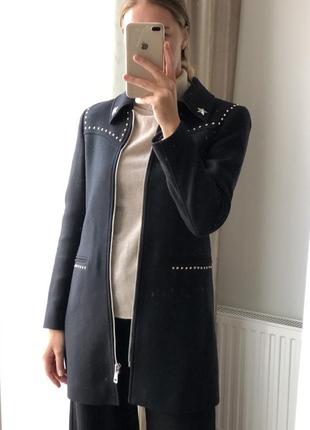 Шерстяное пальто zara размер xs