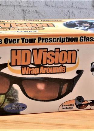 3 в 1 козирок антибліковий + 2 шт окуляри водія hd vision visor д2 фото