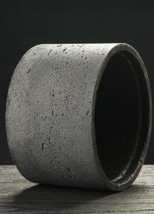 Квітковий бетонний горщик  ⁇  кашпо з бетону2 фото