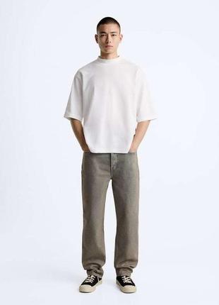 Новые стильные прямые джинсы zara straight fit jeans из новых моделей1 фото