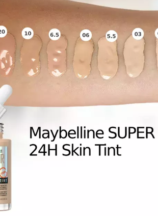 Тональний крем maybelline soper stay 24h skin tint + vitamin c2 фото