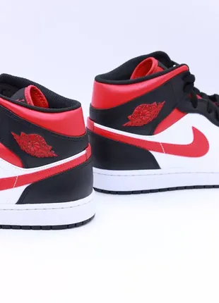 Кросівки nike air jordan 1 mid bred toe5 фото