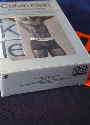 Оригинальные низкие боксеры calvin klein reconsidered steel micro 3-pack trunk6 фото