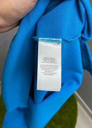 Голубая футболка поло от бренда polo ralph lauren6 фото
