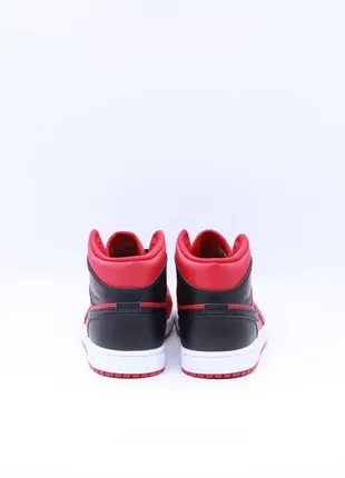 Кросівки nike air jordan 1 mid reverse bred4 фото