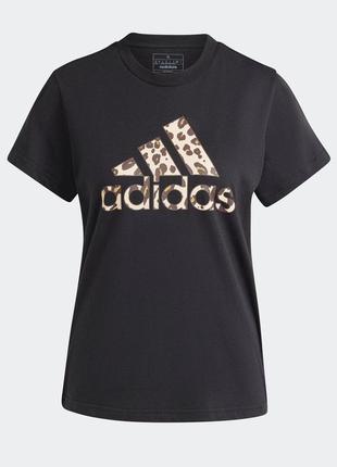 Футболка с леопардовым принтом adidas2 фото