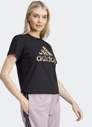 Футболка с леопардовым принтом adidas4 фото