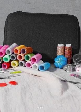 Швейный набор ilkea 130 швейных аксессуаров катушки с нитями для путешественников взрослых детей6 фото