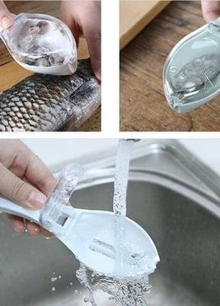 Скребок ніж для чищення риби supretto (скребок для чищення риби)2 фото