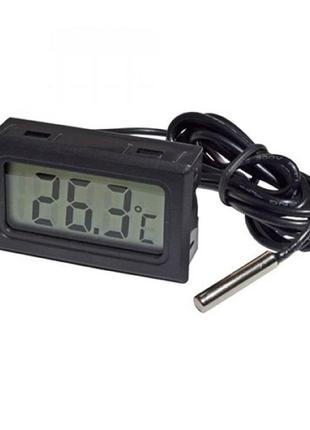 Термометр цифровий з виносним датчиком температури+батарейки3 фото
