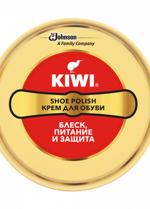 Крем для взуття в банці "нейтральний" kiwi shoe polish.