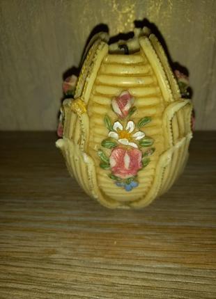 Свічка старовинна декоративна пасхальне плетене яйце німеччина