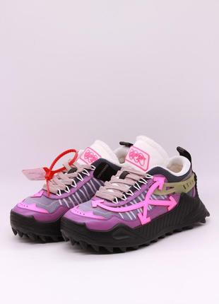 Кроссовки off-white sneaker odsy-1000 in violet fuchsia