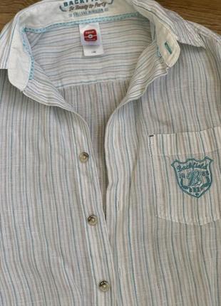 Сорочка рубашка льон р.1462 фото