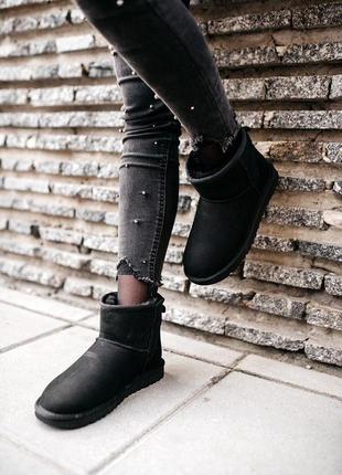 ❄️ugg classic mini “black”❄️❤️(36рр - 45рр)❤️угги зимние женские, мужские угі с мехом