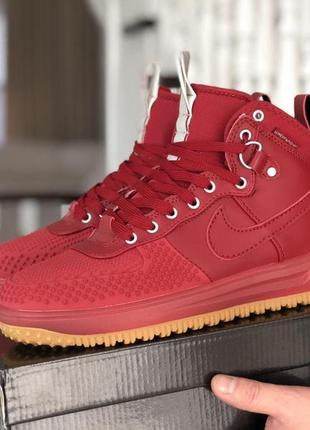 Р.41-44 чоловічі кросівки nike lunar force 1 duckboot (червоні)