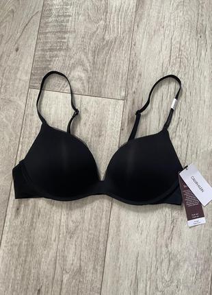 Новый бюстгальтер 000qf4038e calvin klein ck sculpted plunge push-up bra размер 80а2 фото