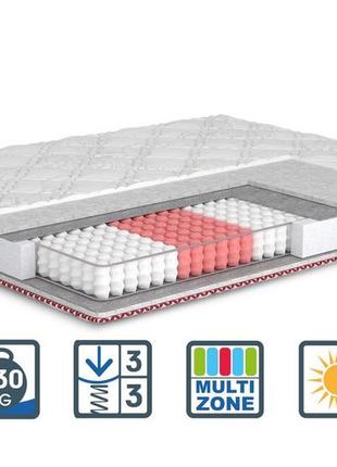 Ортопедичний матрац кармін пруж.в міш-х доставка безкоштовна